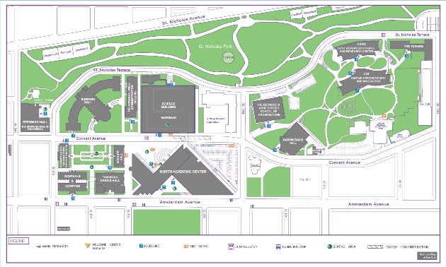 City College Of New York Map Campus Planning & Capital Projects | The City College of New York