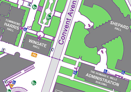 city college campus map Campus Map The City College Of New York city college campus map