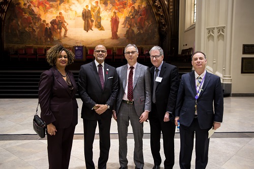 David Banks with CCNY Administration