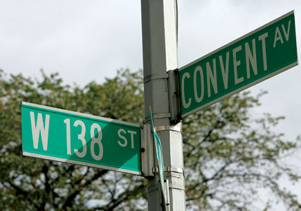 directions street sign 138 convent