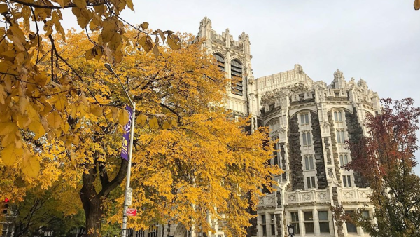 Shot of Shepard Hall in Autumn