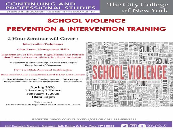 School Violence Prevention Certification