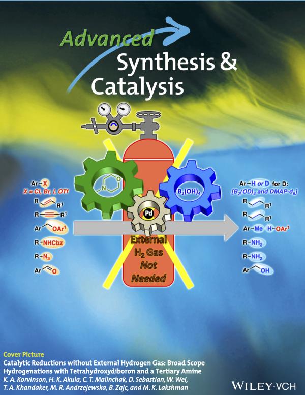 Mahesh Lakshman hydrogenation research