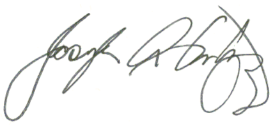 Joseph Fantozzi Signature