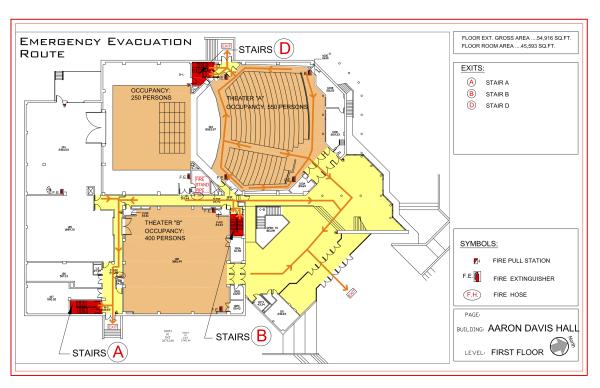 Aaron Davis Hall - Evacuation Route 2