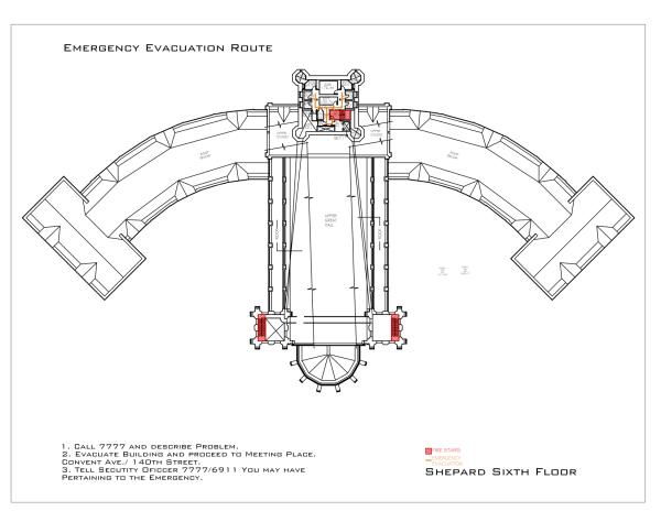 Shepard Hall - Evacuation Route 8