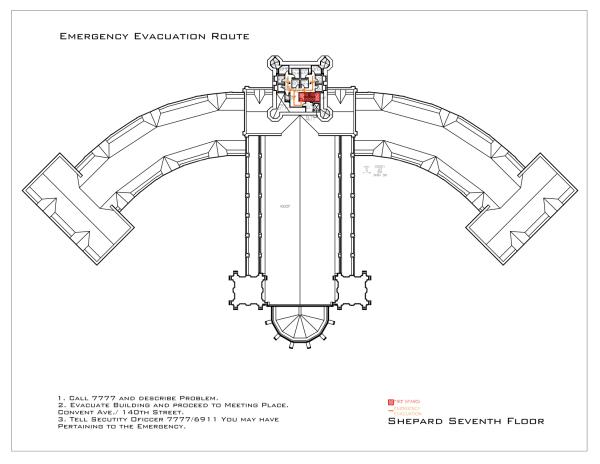 Shepard Hall - Evacuation Route 9