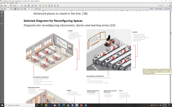 Selected Diagrams for Re-configuring Spaces