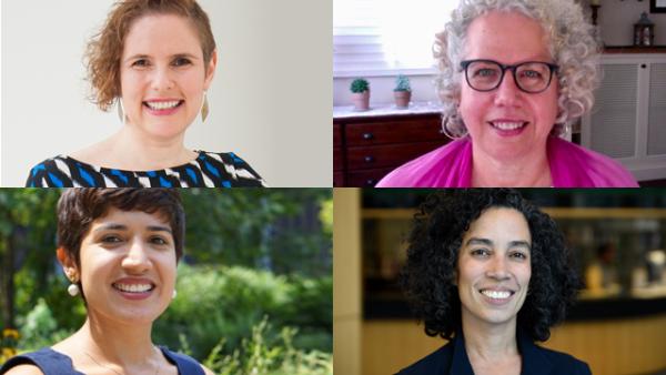 CUNY-IIE’s leadership team [clockwise from the top] Tatyana Kleyn, Nancy Stern, Ariana Mangual Figueroa and Cynthia Nayeli Carvajal.