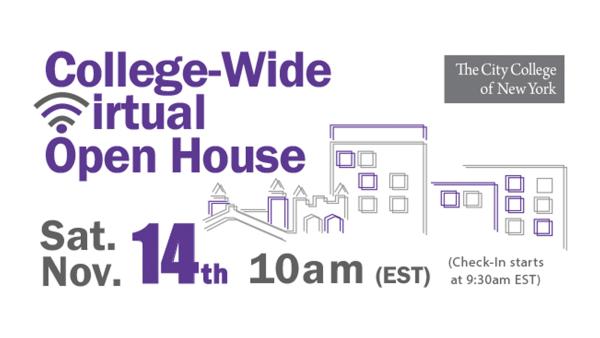 CCNY Virtual Open House Nov 14 10am