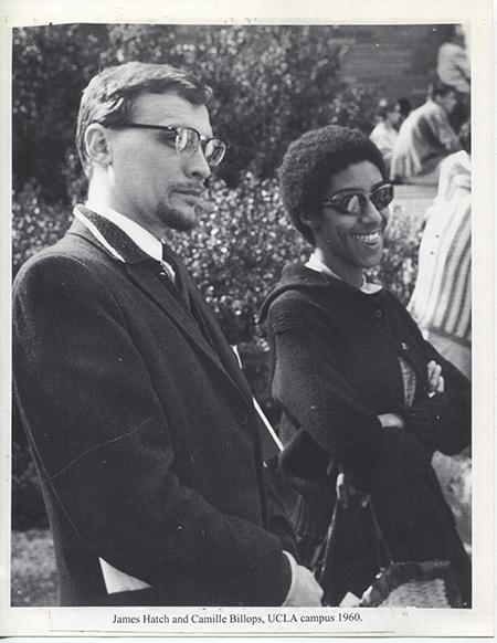 James V. Hatch and Camille Billops on the UCLA campus in 1960.