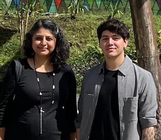 Professor Nandini Bagchee and Adjunct Lecturer Pedro Cruz Cruz in Puerto Rico.