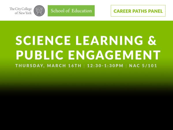 Science Learning and Public Engagement 