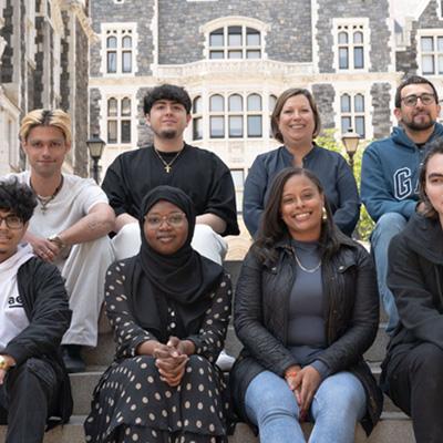 Group of students sitting 