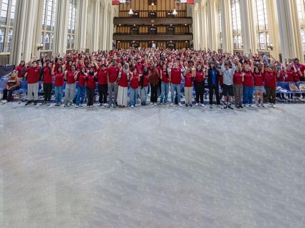 Large Group of Students Attend Orientation in CCNY's Great Hall