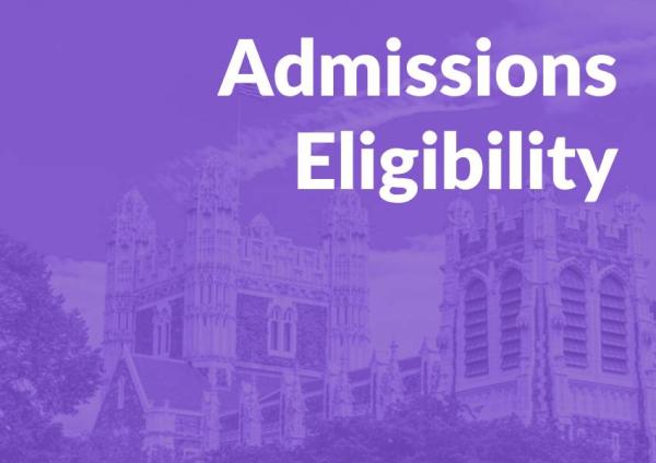 Admissions Eligibility