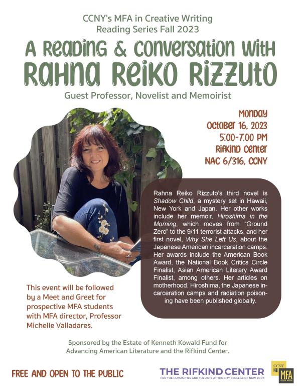 A Reading and Conversation with Rahna Reiko Rizzuto
