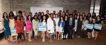 CCNY's CUNY Medicine School students with Dean Carmen R. Green for Match Day 2024.