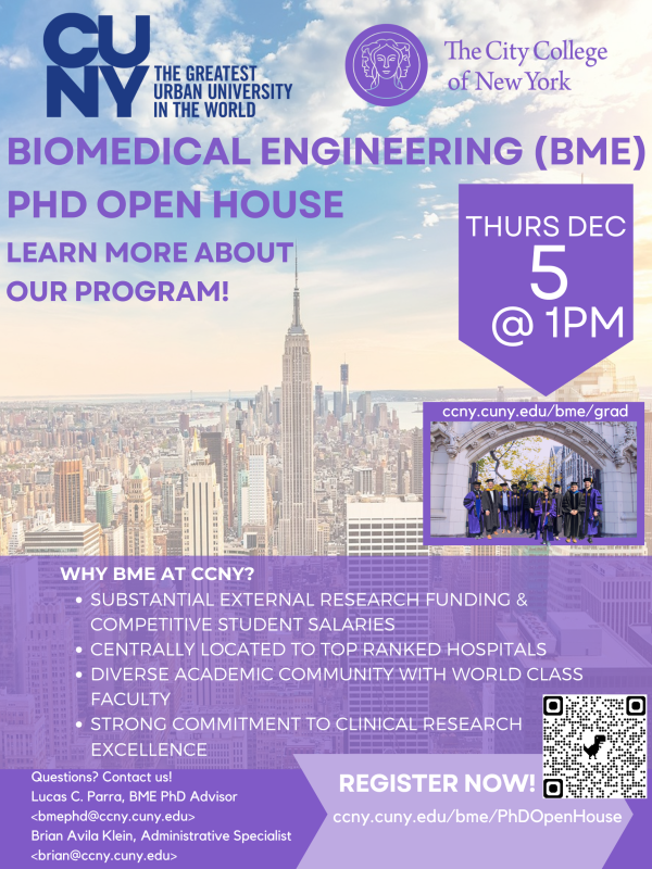 BME PhD Open House December 2024 Flyer