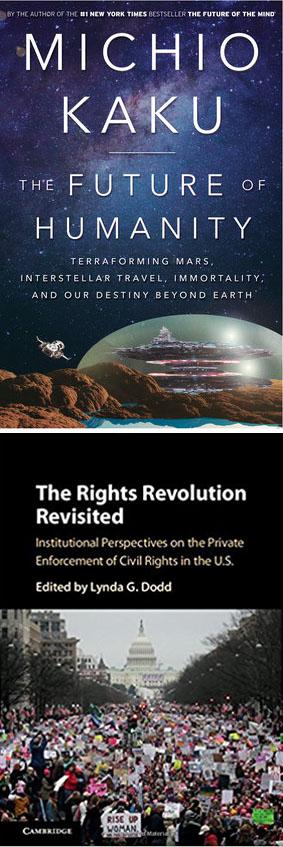 Forthcoming titles by CCNY faculty Michio Kaku and Lynda G. Dodd