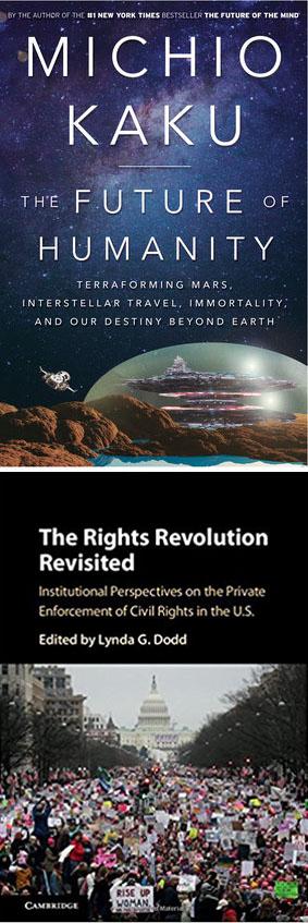 Forthcoming titles by CCNY faculty Michio Kaku and Lynda G. Dodd 