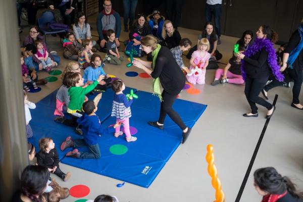 Children enjoying the Harlem Children's Theater Festival