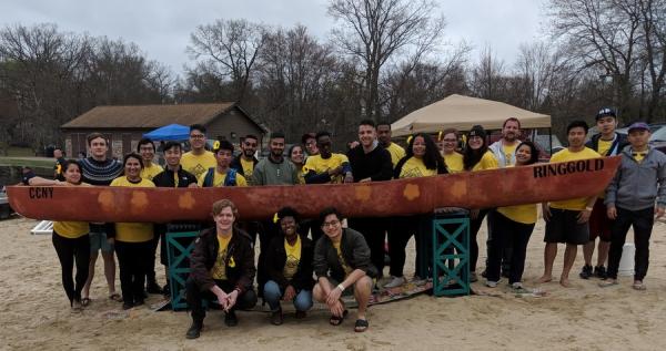 CCNY's Concrete Canoe club with Ringgold