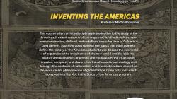 IAS A50000 | Inventing the Americas | Prof. Marting Woessner