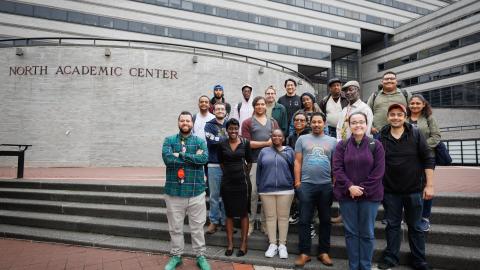 A group of Rangel Initiative trainees at CCNY