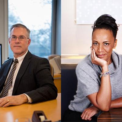 President Boudreau in Conversation with Dean Lokko on March 26 for SCIAME lecture series: “Climate Justice: Time to Think, Talk, and Make Change.”