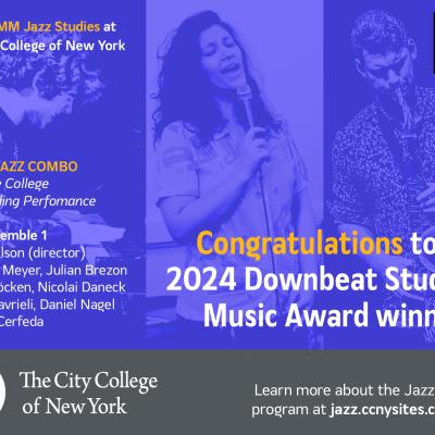 CCNY Jazz Graduate Ensemble 1 named Downbeat student winners 