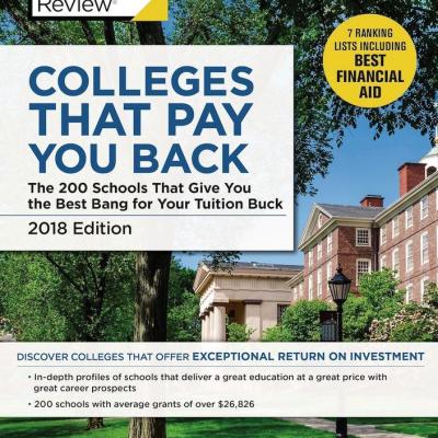 Princeton Review colleges that pay back 2018